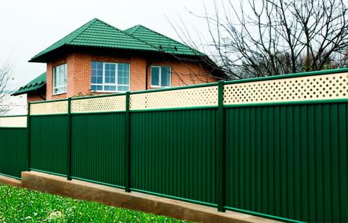Забор из профнастила в рамке своими руками. Разбираем поэтапно –, как сделать забор из профнастила