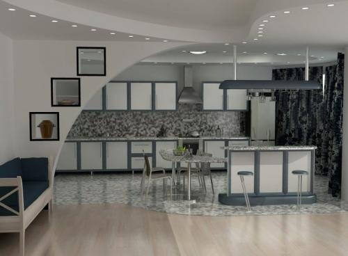 Кухня студия и гостиная. Дизайн кухни-гостиной в маленькой квартире 23