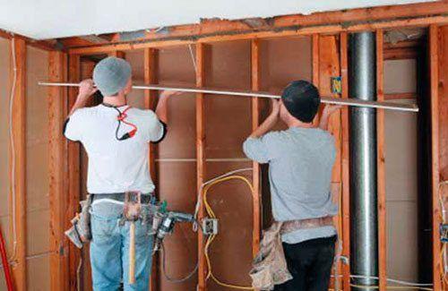 Каркас деревянный под гипсокартон. Деревянный каркас под стеновую обшивку 04