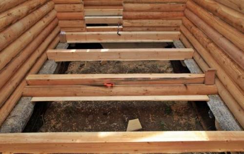 Пол в бане из досок. Подготовка основания деревянных полов