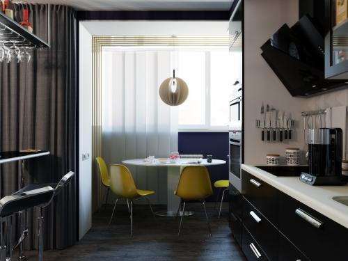 Дизайн интерьера двухкомнатной квартиры 49 м2 05