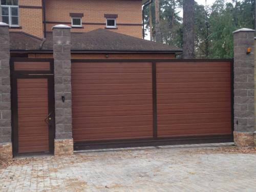 Ворота распашные из профнастила своими руками чертежи. Ворота из профнастила — 135 фото, как установить своими руками разные типы ворот