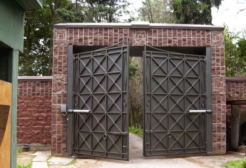 Распашные ворота своими руками чертежи. Ворота своими руками – 120 фото, чертежей и эскизов не сложных современных и классических вариантов ворот
