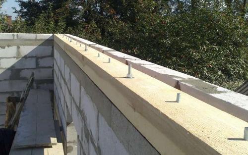 Мауэрлат вместо армопояса. Мауэрлат на газобетон без армопояса