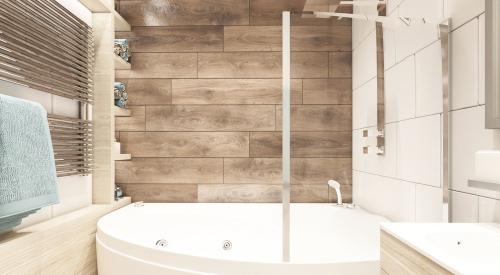 Ванная комната с плиткой под дерево 03