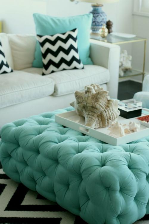 Мятный и бирюзовый в интерьере 07