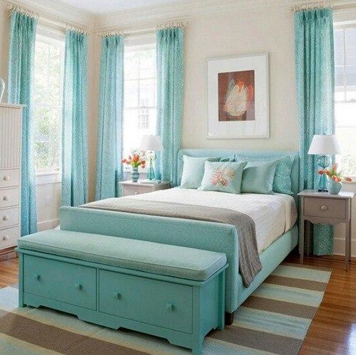 Мятный и бирюзовый в интерьере 04