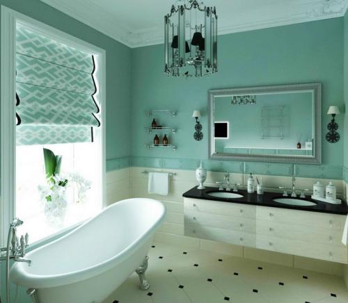Мятный и бирюзовый в интерьере 05