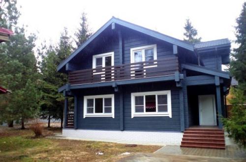 Двухэтажный дом из бруса 03