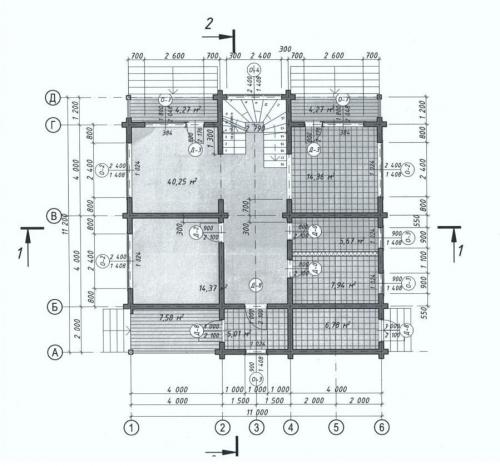 Двухэтажный дом из бруса 06