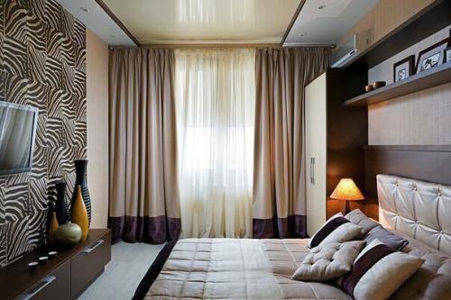 Оформление спальни в темных тонах 05