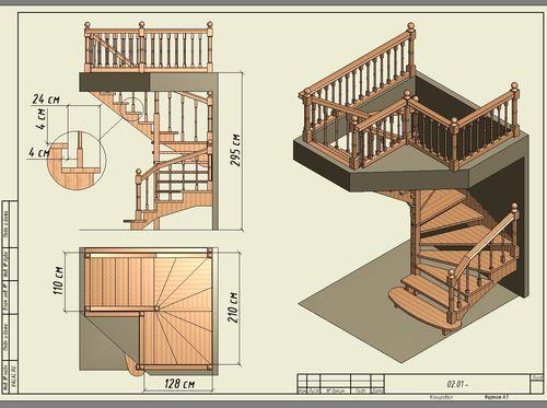 Винтовая лестница из фанеры. Изготовление своими руками винтовой лестницы