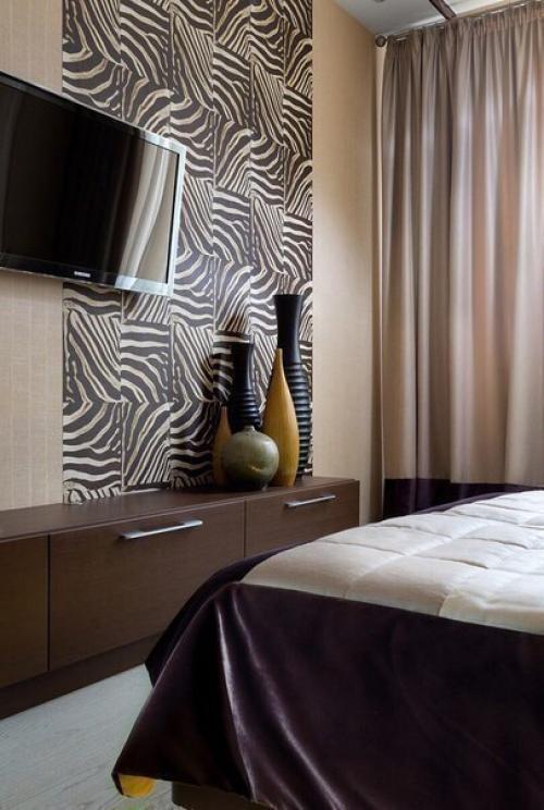 Оформление спальни в темных тонах 02