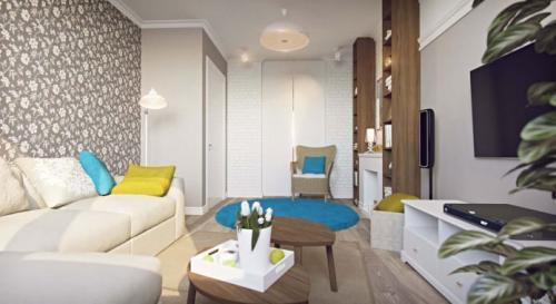 Дизайн-проект однокомнатной квартиры 43 кв. м 01