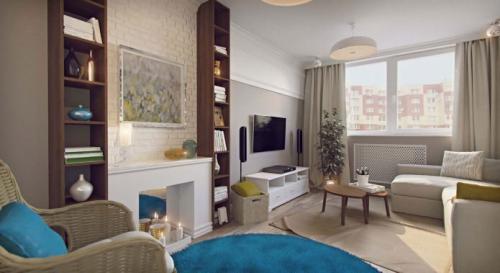 Дизайн-проект однокомнатной квартиры 43 кв. м 06