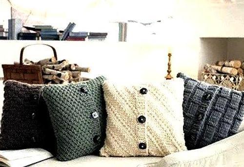 Оригинальные вязаные вещи в интерьере 02