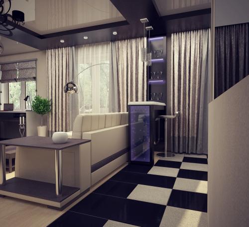 Дизайн интерьера квартиры 40 м2 02