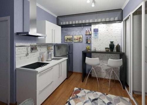 Идея для небольшой квартиры студии 24 кв.м 05