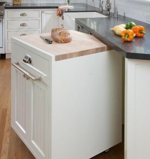 Идея дополнительной рабочей повнрхности на кухне 01