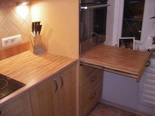 Идея дополнительной рабочей повнрхности на кухне 04