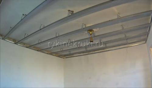 Каркас для гипсокартона потолок. Уро. Как сделать каркас для гипсокартона на потолке