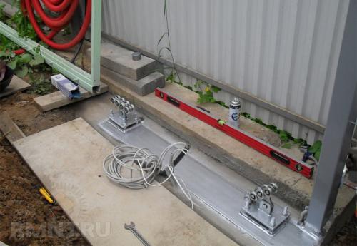 Фундамент под откатные ворота длино.  Общее описание оптимальной конструкции фундамента 06