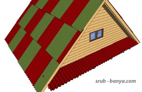 Козырек на фронтоне дома. Как сделать кобылки на фронтоне