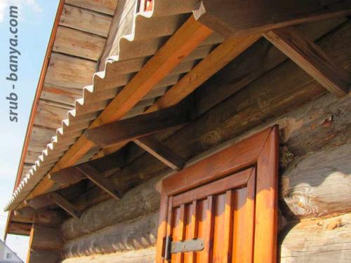 Козырек на фронтоне дома. Как сделать кобылки на фронтоне