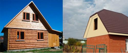 Оформление фронтона крыши. Варианты устройства фронтонов 01