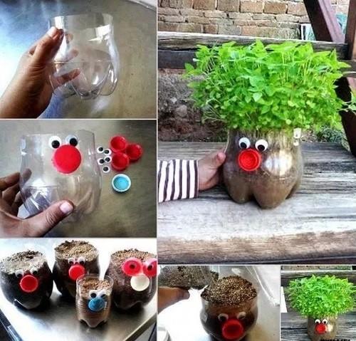 Клумбы из 5 литровых пластиковых бутылок. Дешево и сердито – делаем клумбы из бутылок