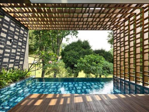 Дизайн Двора частного дома с беседкой. Современный Дизайн Двора Частного Дома   Креативное ландшафтное решение