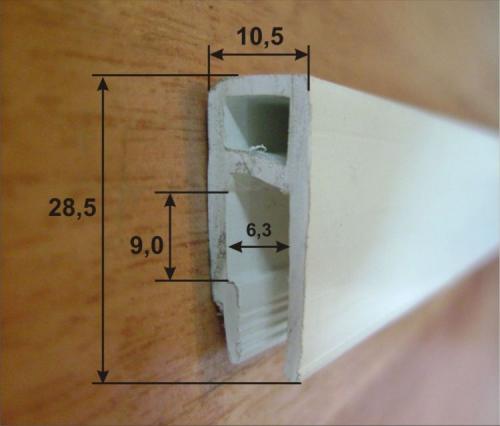 Багет фиксирующий профиль стеновой для натяжного потолка. Виды профиля