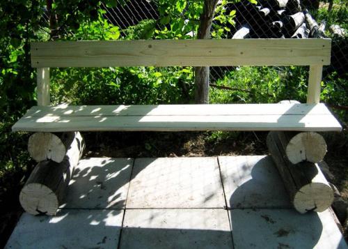 Скамейка со спинкой своими руками чертежи. Фото садовых скамеек: какие материалы подойдут