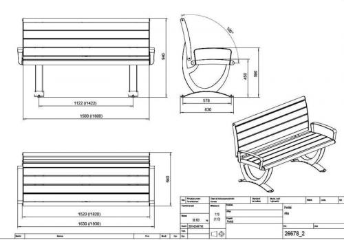 Скамейка со спинкой своими руками чертежи. Фото садовых скамеек: какие материалы подойдут
