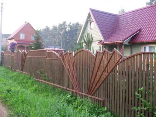 Сплошной забор из досок. Штакетник
