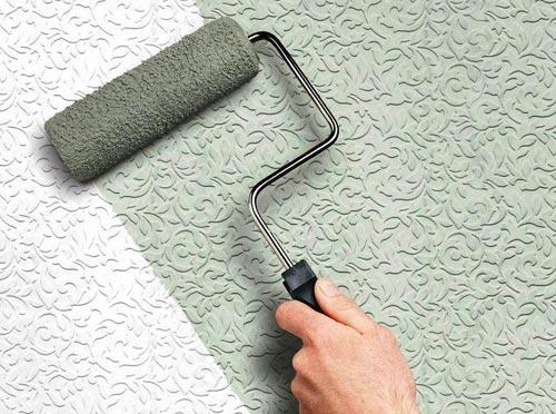 Краска для обоев под покраску: выбор и расчет расхода