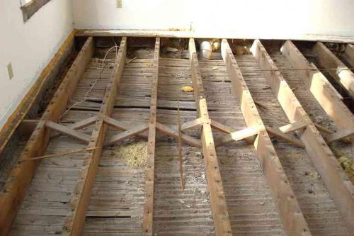 Как усилить полы в деревянном доме. Что делать, если деревянный пол прогибается?