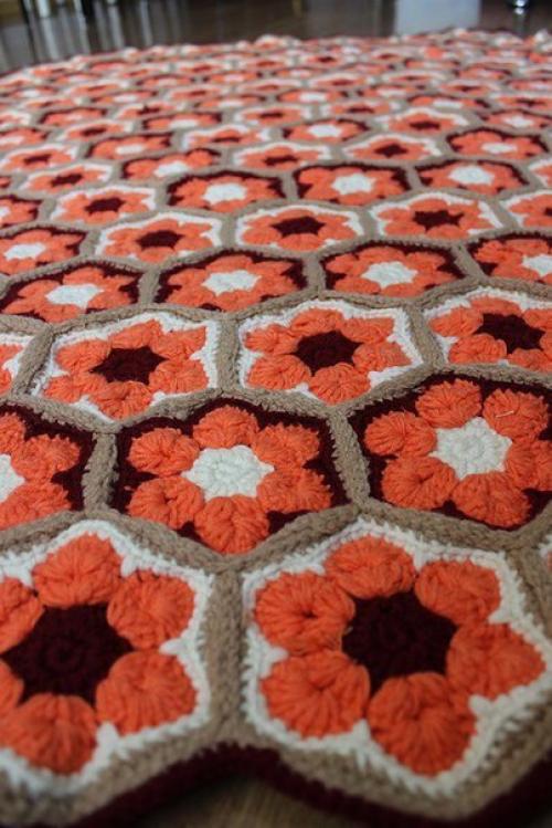 Коврик с узором «Африканский цветок» 04