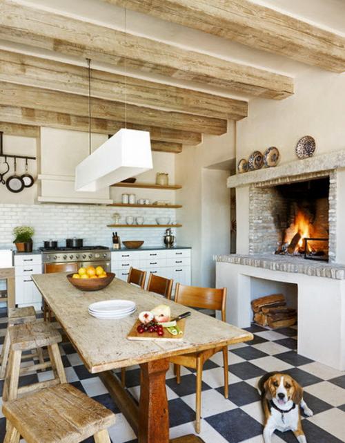 Кухня с балками. Декоративные балки на кухне: создаем свой стиль 04 Кухня с балками. Декоративные балки на кухне: создаем свой стиль 04