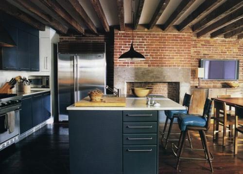 Кухня с балками. Декоративные балки на кухне: создаем свой стиль 01 Кухня с балками. Декоративные балки на кухне: создаем свой стиль 01