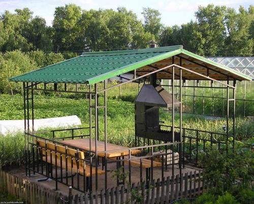 Проекты дачных беседок с мангалом. Особенности беседки с мангалом 14 Проекты дачных беседок с мангалом. Особенности беседки с мангалом 14