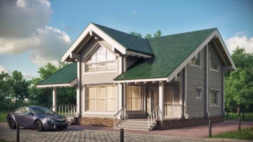 Дом из обычного бревна картинки. Красивые дома из оцилиндрованного бревна — стили, особенности дизайна, варианты оформления и украшения (135 фото)