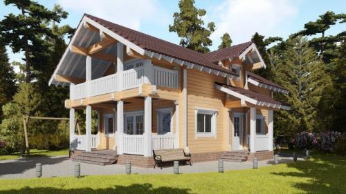 Дом из обычного бревна картинки. Красивые дома из оцилиндрованного бревна — стили, особенности дизайна, варианты оформления и украшения (135 фото)