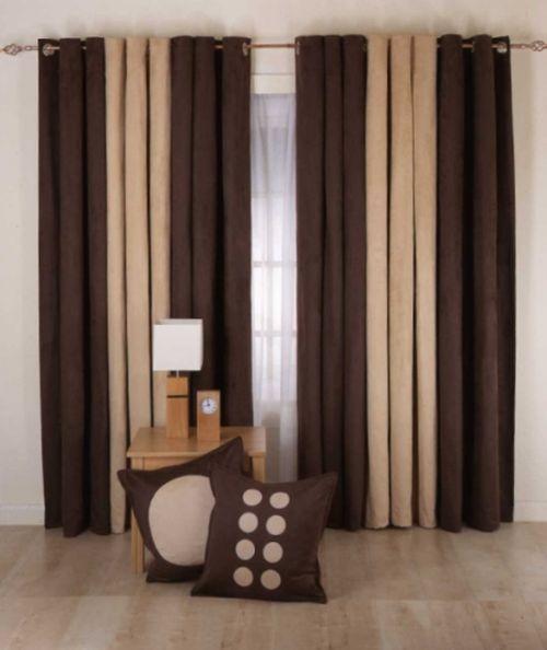 Шоколадно-сливочное сочетание штор 03