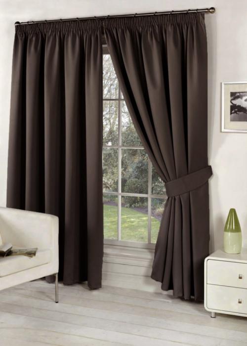 Шоколадно-сливочное сочетание штор 07