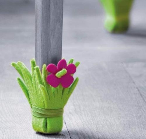 Чехлы на ножки стульев, чтобы мебель не царапала пол 03