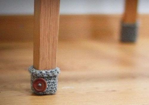 Чехлы на ножки стульев, чтобы мебель не царапала пол 06