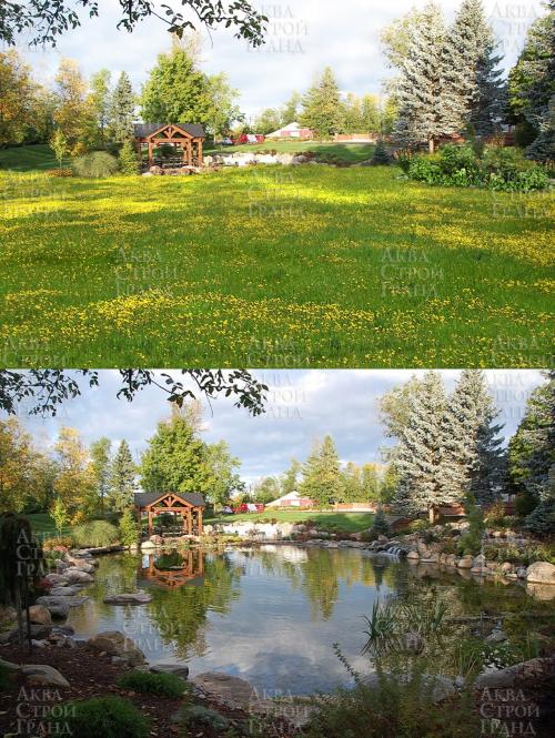 Выкопать пруд на участке. Выбираем место для водоема 03