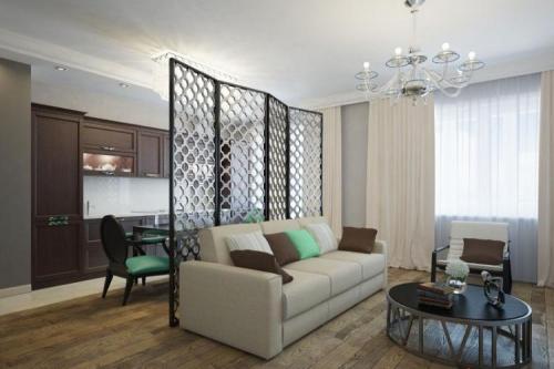 Зонирование однокомнатной квартиры на спальню и гостиную. 70+ идей зонирования однокомнатной квартиры