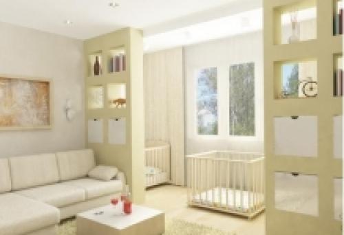 Идеи и варианты зонирования однокомнатных квартир. Способы зонирования 24